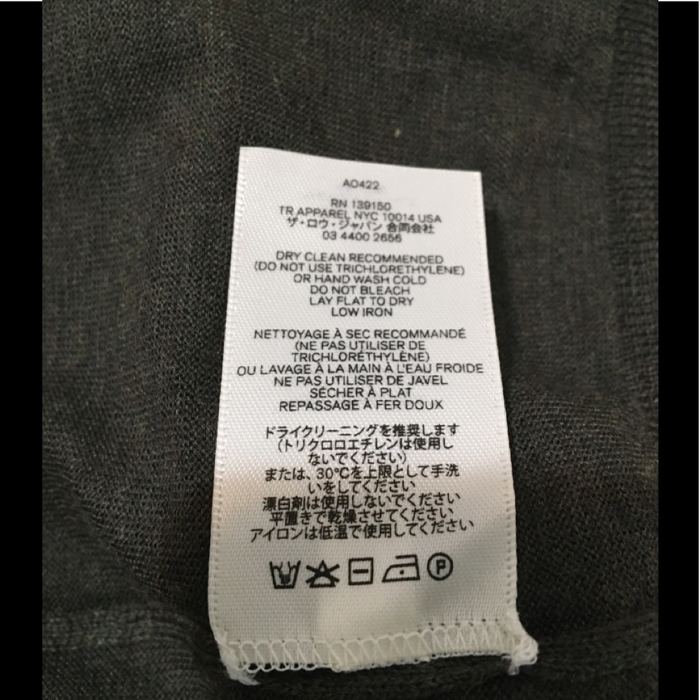 The Row 100% Merino Wool Vest Down Top Deep Moss s2. - Picture 16 of 16
